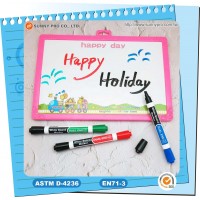 OEM 2 Colors in 1 Thick White Board Marker pen set